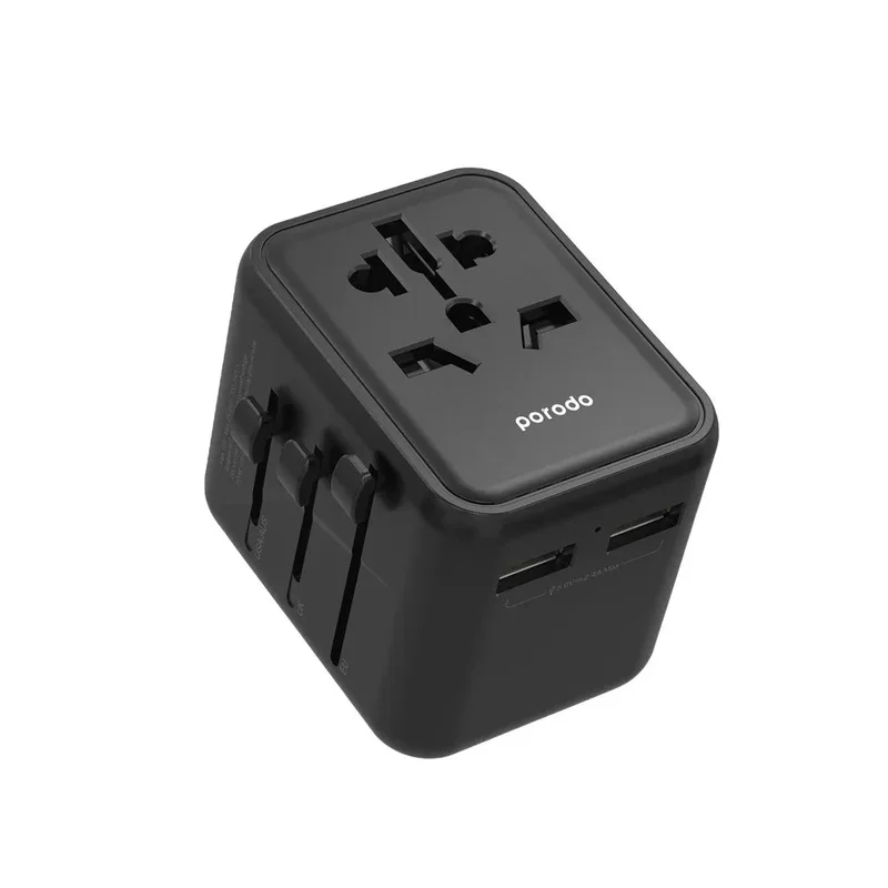 Porodo Dual Port Universal Fast Charger Eu | Us | Uk | Au