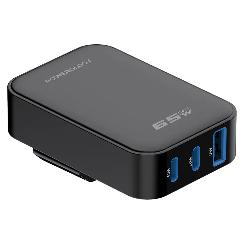 Powerology CRAB FOLDABLE EU GaN CHARGER