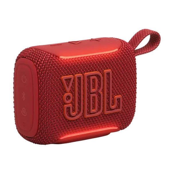 JBL GO 5 Portable Bluetooth Speaker with Ambient Edge Lighting Red
