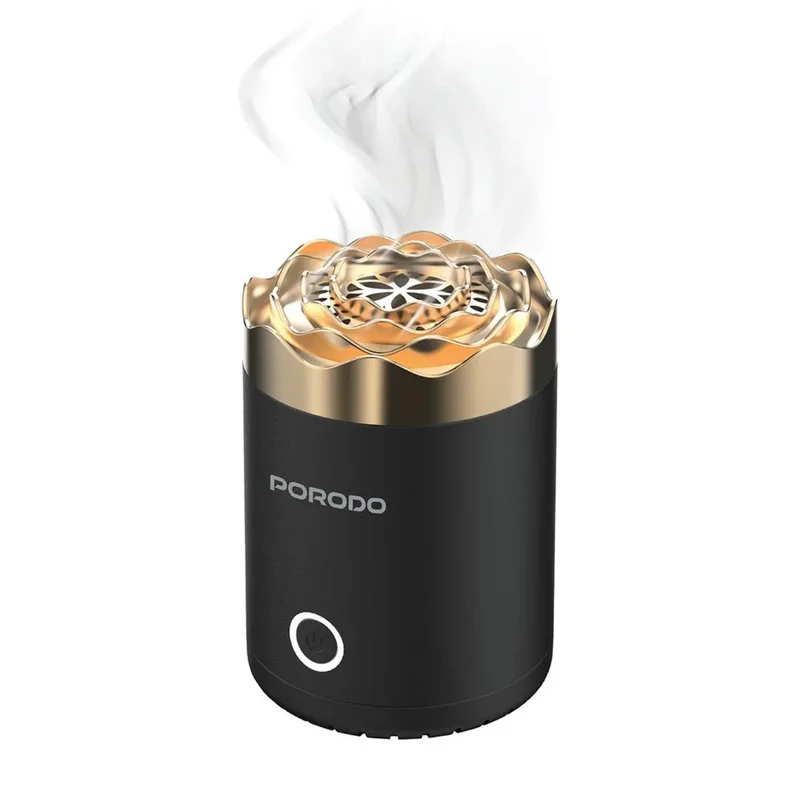 Porodo Lifestyle Rose Mini Incense Burner Black