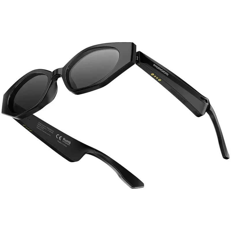 Porodo Lifestyle Tivora Audio Smart Sunglasses Black