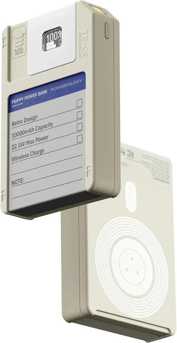Powerology Floppydisk Retro 10000mAh MagSafe Powerbank