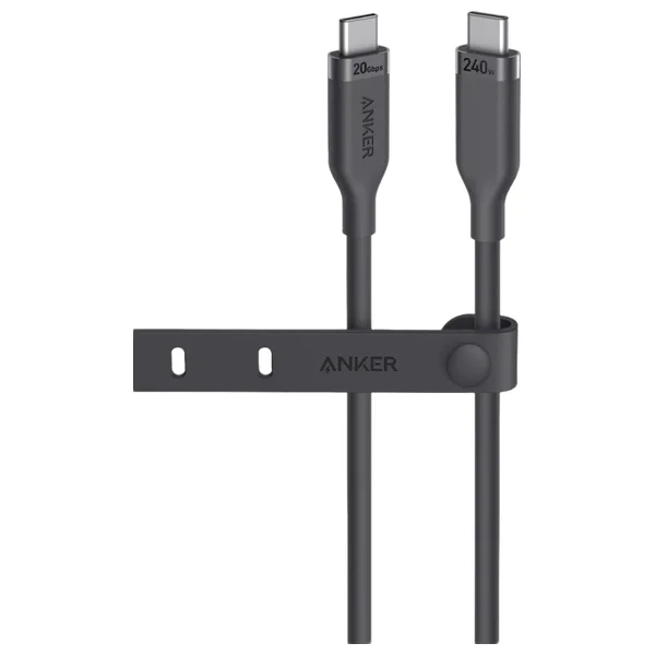 Anker USB-C to USB-C Cable Bio-Based 3ft 240W Black